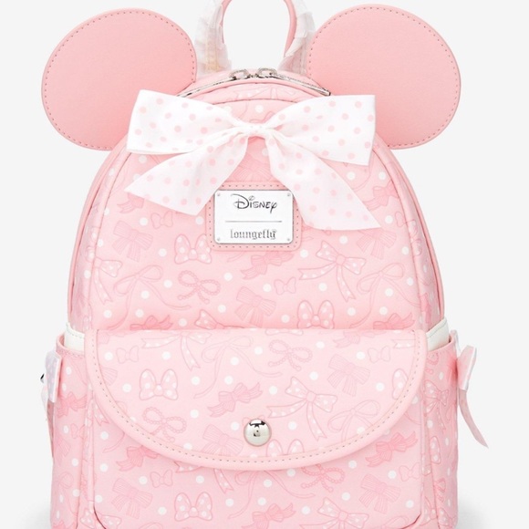 Loungefly Pink Polka Dot Minnie Mouse Backpack